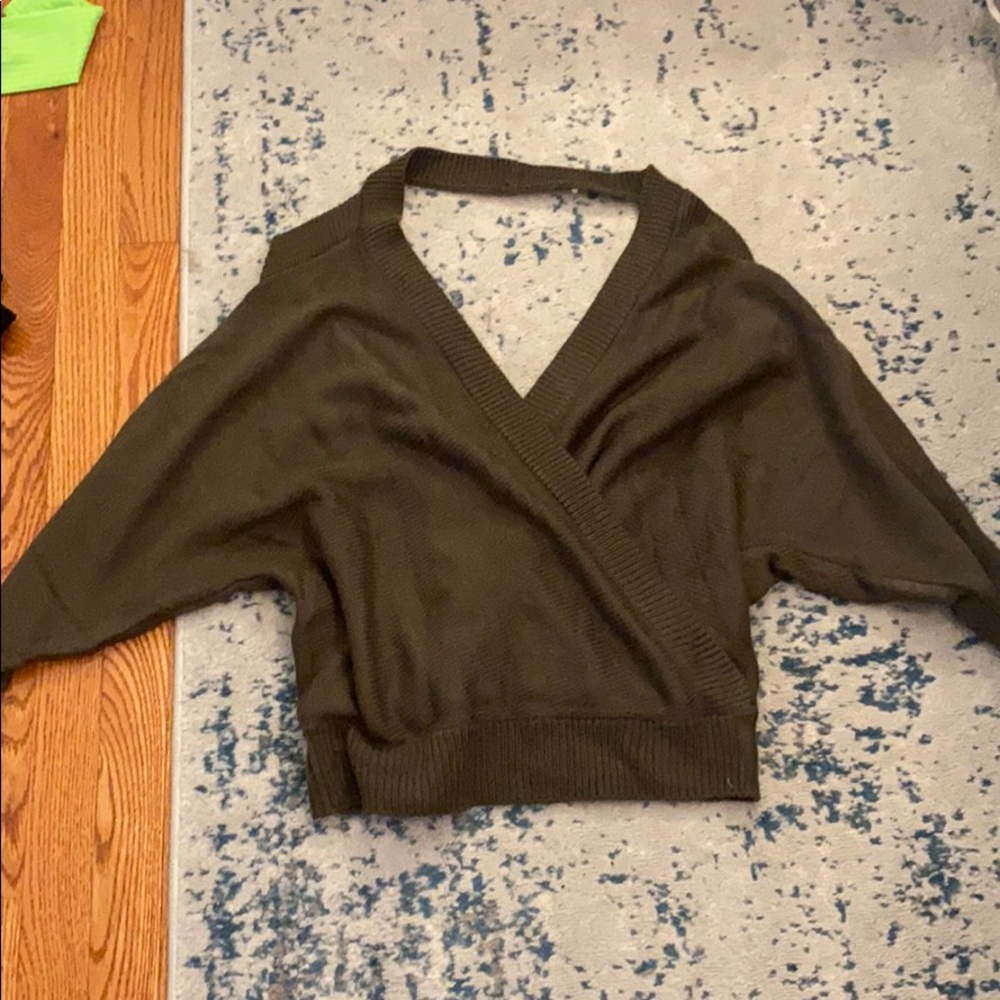 Open back sweater